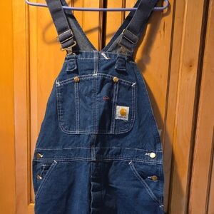 Carhartt Denim Overalls with White Stitching